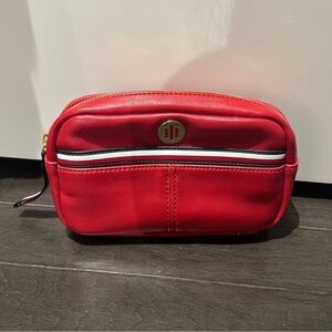 Tommy Hilfiger Red Leather Crossbody